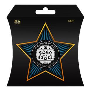 路狗琴弦入门初学民谣吉他弦一套6根弦镀膜磷铜吉他弦线木吉他弦