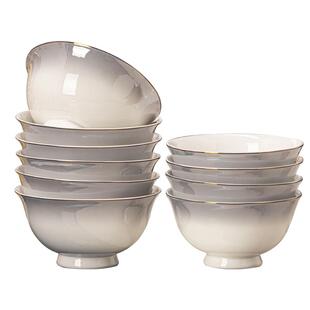 骨瓷碗家用2025新款过年特别好看吃饭的碗十个碗十个盘碗碟碟套装