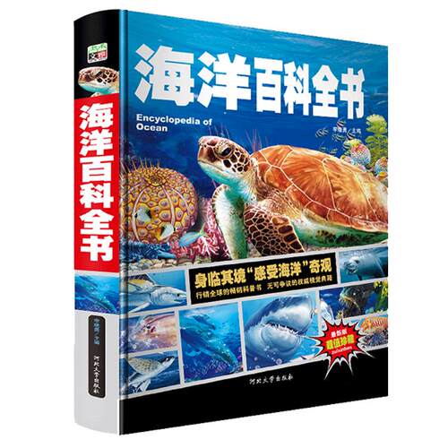 精装大绘本儿童海洋百科全书揭秘海底世界动物生物概况形成过程世界各地分部岛屿鲨鱼珊瑚海龟小学生三四五年级课外书必读老师推荐