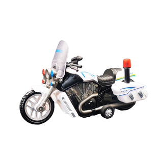 儿童警察摩托车巡逻摩托仿真声音灯光儿童玩具车惯性模型玩具车