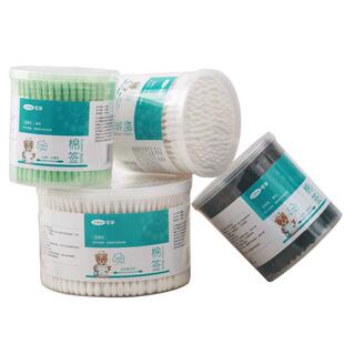 可孚双头棉签医用非无菌掏耳朵专用棉棒一次性伤口消毒家用不掉毛