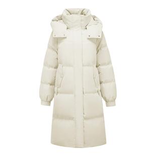 马克华菲羽绒服女款冬季2026新款洋气高级感纯色长款防风保暖外套