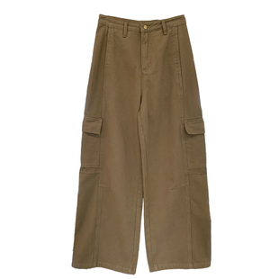 保暖加绒磨毛工装牛仔裤女2025秋冬宽松显瘦直筒阔腿卡其色休闲裤