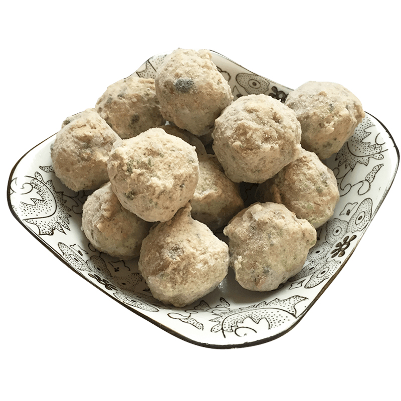 寺院素食佛家纯素香菇贡丸火锅素丸子大豆蛋白素菜吃斋冷冻食品