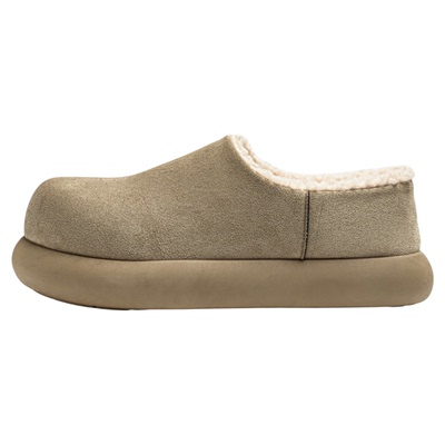 NewRockstarChoppa 冬季毛毛勃肯鞋男款加绒保暖小土豆一脚蹬棉鞋