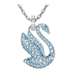 【新年礼物】施华洛世奇Swan蓝天鹅项链吊坠配饰小众高级