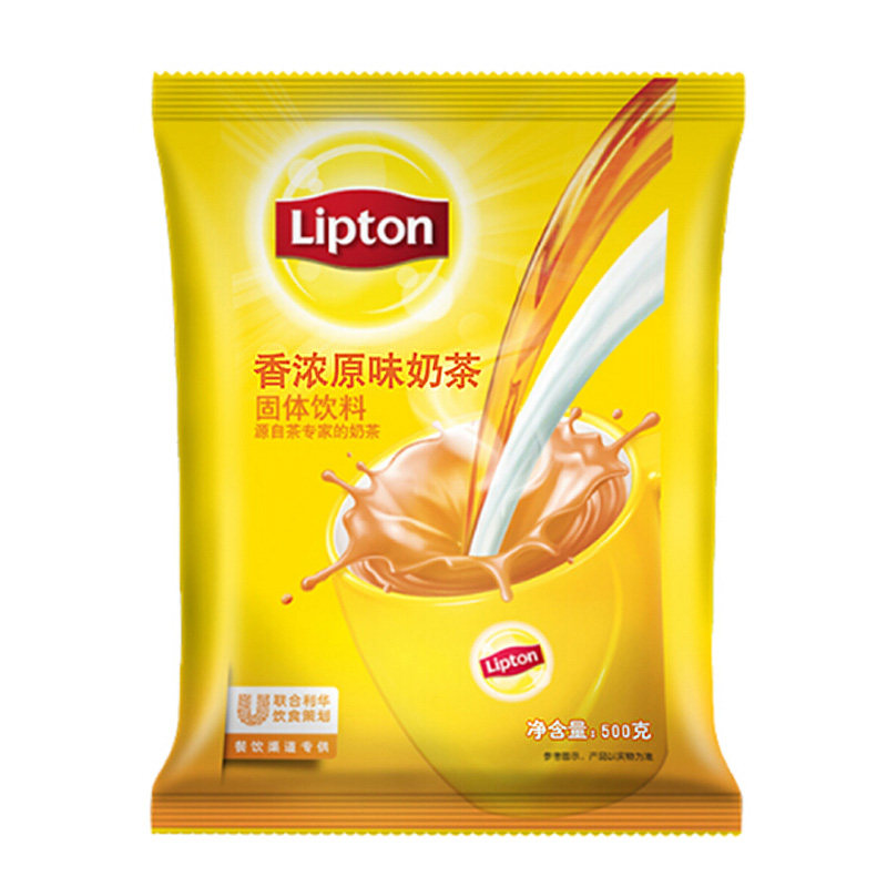 立顿 奶茶粉奶茶冲饮香浓原味500克【251001-260801】