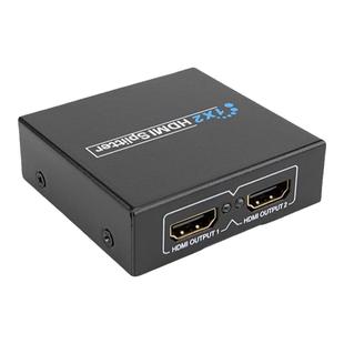 海天牛hdmi分配器一分二高清1进2出分频分屏器分线器音频同步支持HDR同时显示一样的画面复制拓展一拖二四八