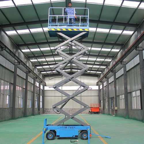 全自行式升降机自行走升降平台剪叉移动式高空作业车高空作业神器