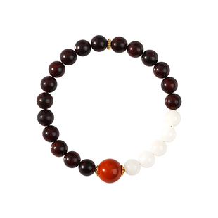 檀木小叶紫檀手串天然全沉水级补喜木火属性木质多宝手链天然南红