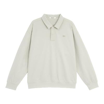 BODYDREAMBM运动POLO衫男款重磅肌理感长袖卫衣宽松休闲套头衫