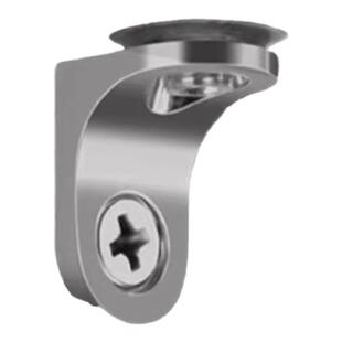 卡贝锌合金玻璃角码加固定器三铁支架隔件片五金直90度l型t层板托