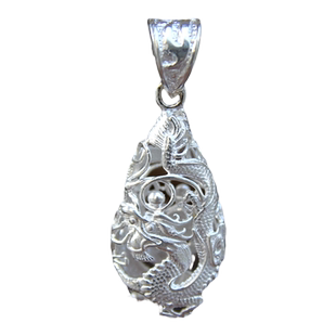 盈月狼牙吊坠男女士925纯银套项链真品包黑狗牙吊坠牙尖牙套防裂