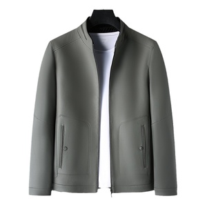 海宁真皮皮衣男2024新款立领休闲男装正品中年头层羊皮皮夹克外套