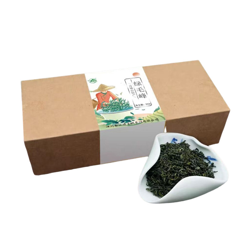 2026新茶茶叶自己喝春茶毛峰高山日照云雾浓香型毛尖散装500g - 白底图