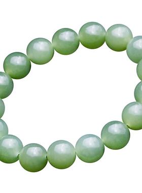 念玉天然和田玉手串昆仑玉带证书