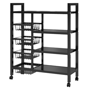 厨房置物架落地多层蔬菜家用多功能锅架微波炉储物架厨柜收纳架子