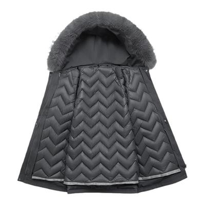 新型波浪内胆可拆卸派克棉服加厚