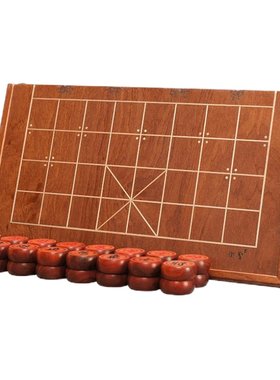 御圣实木象棋红花梨象棋大号阴雕