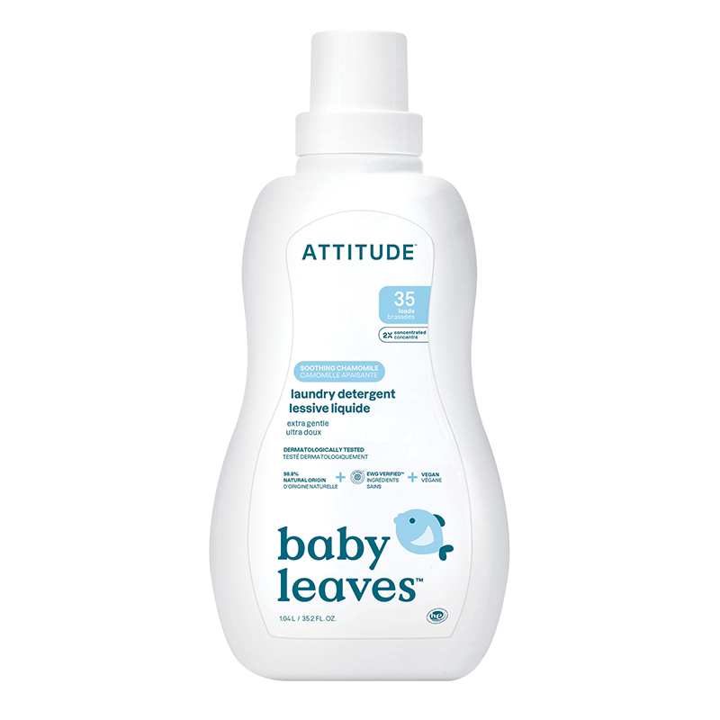 ATTITUDE进口婴儿洗衣液浓缩洋甘菊味1.05L新生儿宝宝无荧光剂