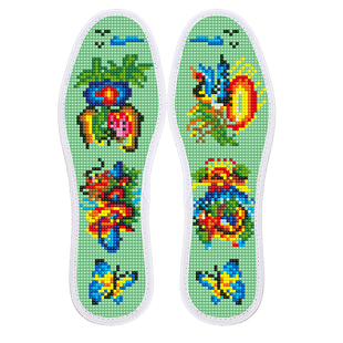 鞋垫十字绣手工刺绣自己绣花半成品男女新款防臭吸汗结婚鞋垫舒适