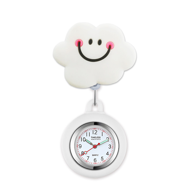 可拉伸护士表挂表女可爱胸表医生用怀表儿童表口袋便表考试电子表