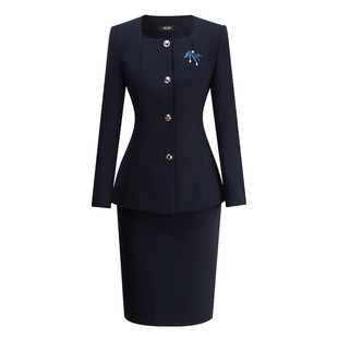 秋季女职业装套装时尚酒店前台物业客服金店售楼部案场接待工作服