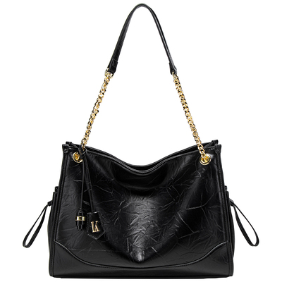 DAOR休闲牛皮大容量链条托特包