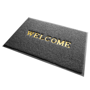欢迎光临门垫丝圈地毯进门门口出入平安地垫入户迎宾门厅红色脚垫