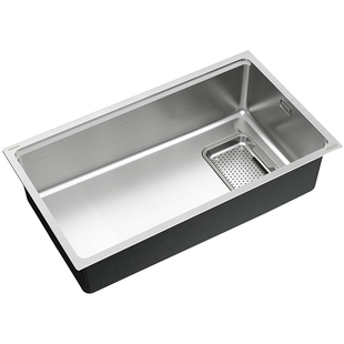 箭牌银色聚渣宝 水槽大单槽304不锈钢厨房洗菜盆洗碗槽单盆台下盆
