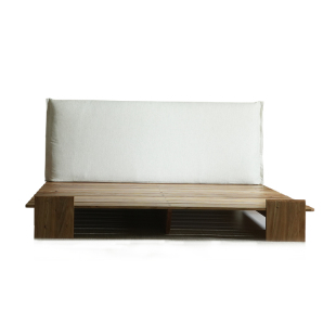 【红橡木】栖作晚秋实木床架软包排骨架双人大床主卧家居现代靠背