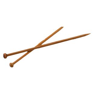 竹针单头编织加长毛衣针手工棒针堵头工具毛线织毛衣针棒短直针帽