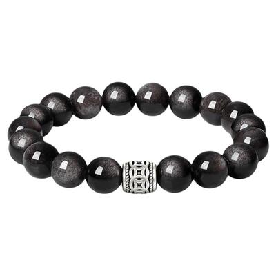 【生日礼物】周大生黑曜石手串男