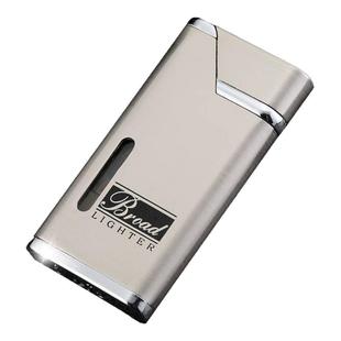 充气防风打火机可视气体超薄创意个性定制金属男士红火焰生日青年