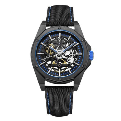 正品海鸥表男士多边形镂空潮流全自动机械手表男表锋芒系列6095HK