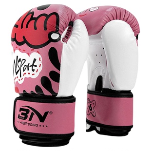 BN儿童拳套4-12岁小孩3n搏击训练女孩青少年6oz散打男孩拳击手套
