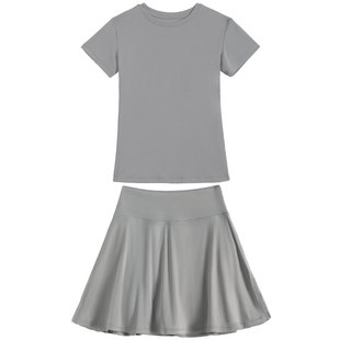 2026超火网球服女夏羽毛球运动套装瑜伽上衣健身训练跑步速干短裙