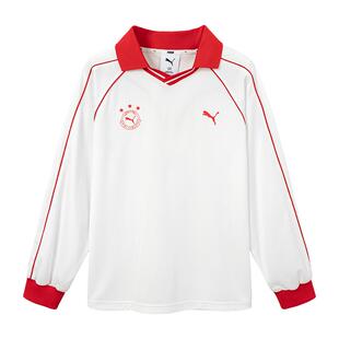 PUMA彪马足球衣童装春季新款中大童男女长袖T恤青少年美式训练服x