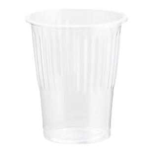 茶花一次性塑料杯大号杯子纸杯透明水杯加厚办公商用航空杯耐高温