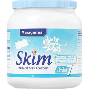 桑晒澳洲Maxigenes蓝胖子美可卓高钙脱脂成人奶粉补钙