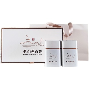 2025年天目湖白茶礼盒装两罐特级溧阳明前春茶叶头采新茶上市包邮