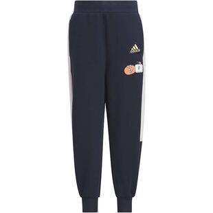 【自营】Adidas阿迪达斯女小童新年款束脚运动针织长裤JF3878宽松