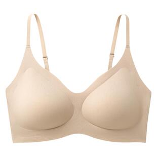 【奶波纹】SEILEAFEN I 无尺码舒适背心式无痕无钢圈内衣女薄款