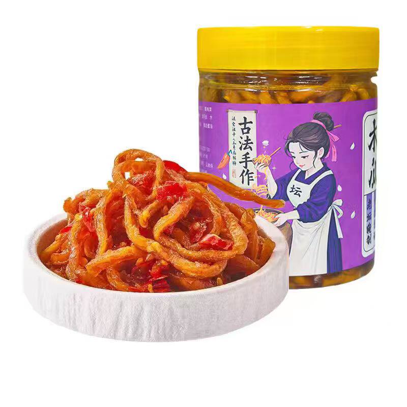 坛阿嫂香辣木瓜丝广西特产瓶装