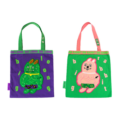 RUOYUSTUDIO若愚工坊原创设计刺绣单肩手提帆布包