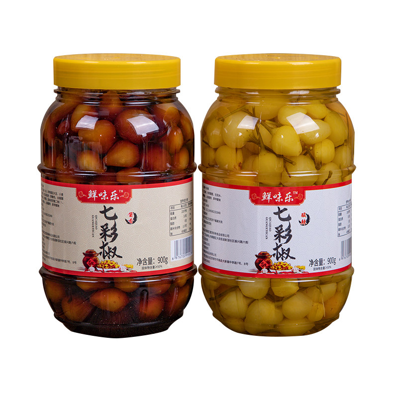 广西七彩椒泡椒酸辣野山椒酸甜口腌制/榨菜/泡菜