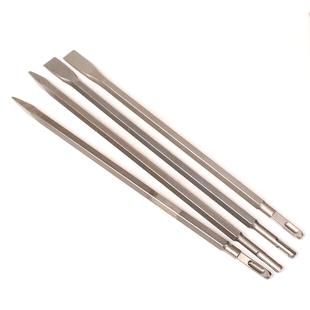 电锤电镐钻头方柄四坑镐尖圆柄两坑两槽尖扁凿U型钩凿子镐钎铲子