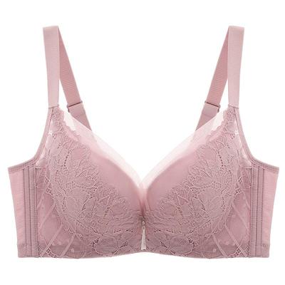 【大包裹不跑杯】依曼丽夏季薄款内衣女大胸显小聚拢蕾丝法式文胸