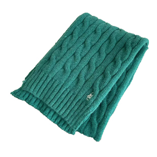 刘耀文同款绿色围巾毛线针织加厚氛围感围脖披肩2026新款纯色简约