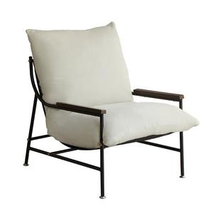 客厅单人沙发椅意式阳台休闲椅子轻奢高级设计师小户型躺椅懒人椅